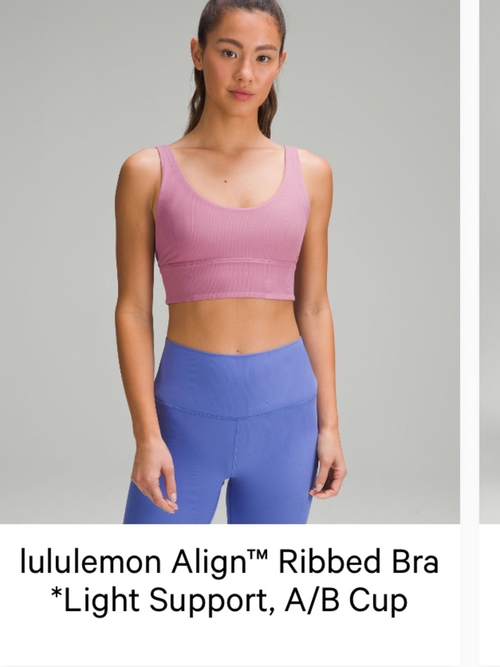 Lululemon Ribbed Reversible Sports Bra